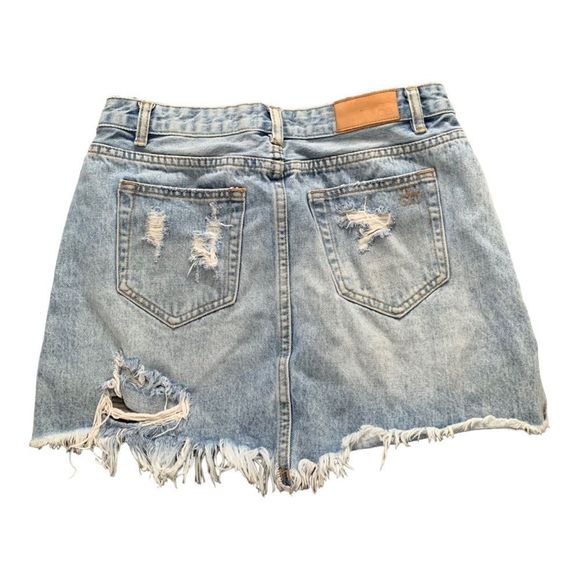 Womens Insight Denim M.O.D Relaxed Mini Jean Shorts 28 - Picture 2 of 3